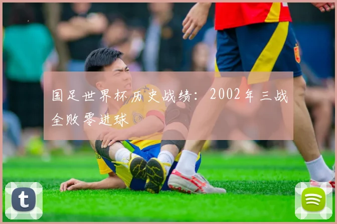 国足世界杯历史战绩:2002年三战全败零进球